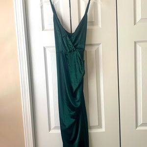 Long open leg dress